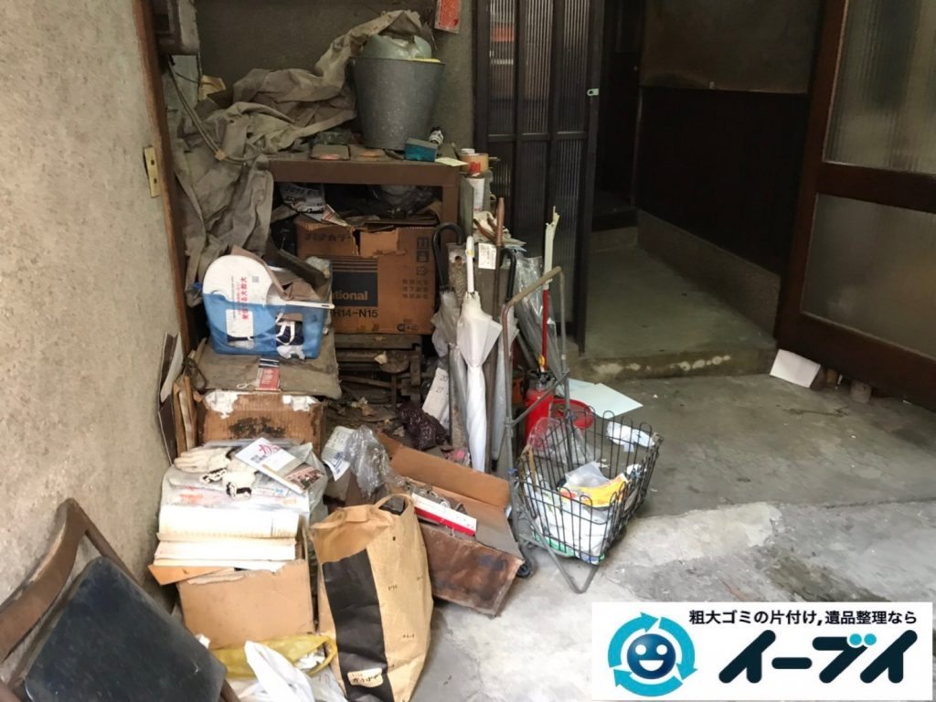 2019年7月22日大阪府堺市堺区でお部屋やガレージの不用品回収作業。写真3