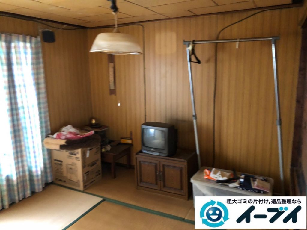 2019年8月22日大阪府大阪市東住吉区でテレビや収納棚なの不用品回収。写真3