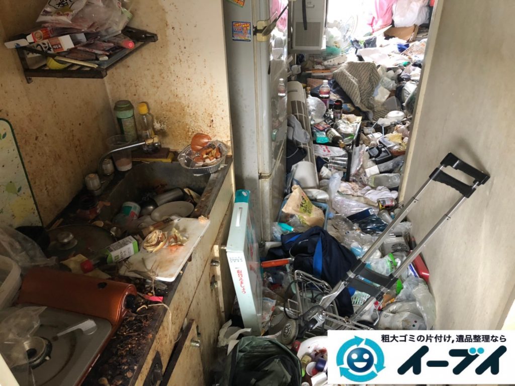 2019年8月21日大阪府大阪市東淀川区でゴミ屋敷の片付け作業をしました。写真1