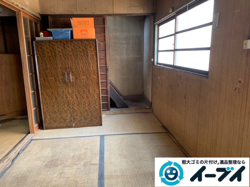 2019年１０月１日大阪府泉大津市でゴミ屋敷化した汚部屋の片付け作業です。写真2