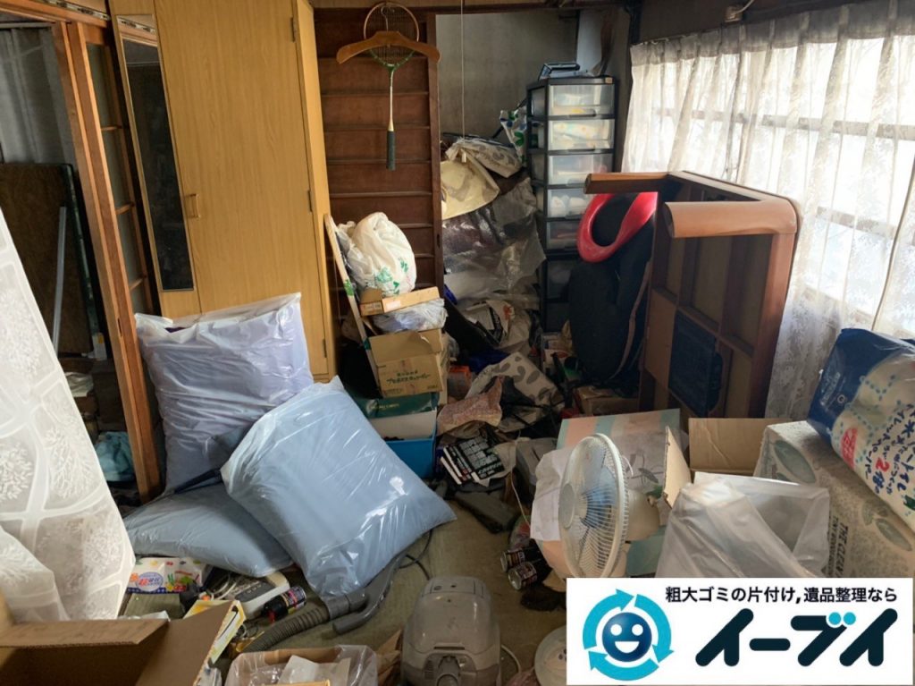 2019年１０月１日大阪府泉大津市でゴミ屋敷化した汚部屋の片付け作業です。写真1