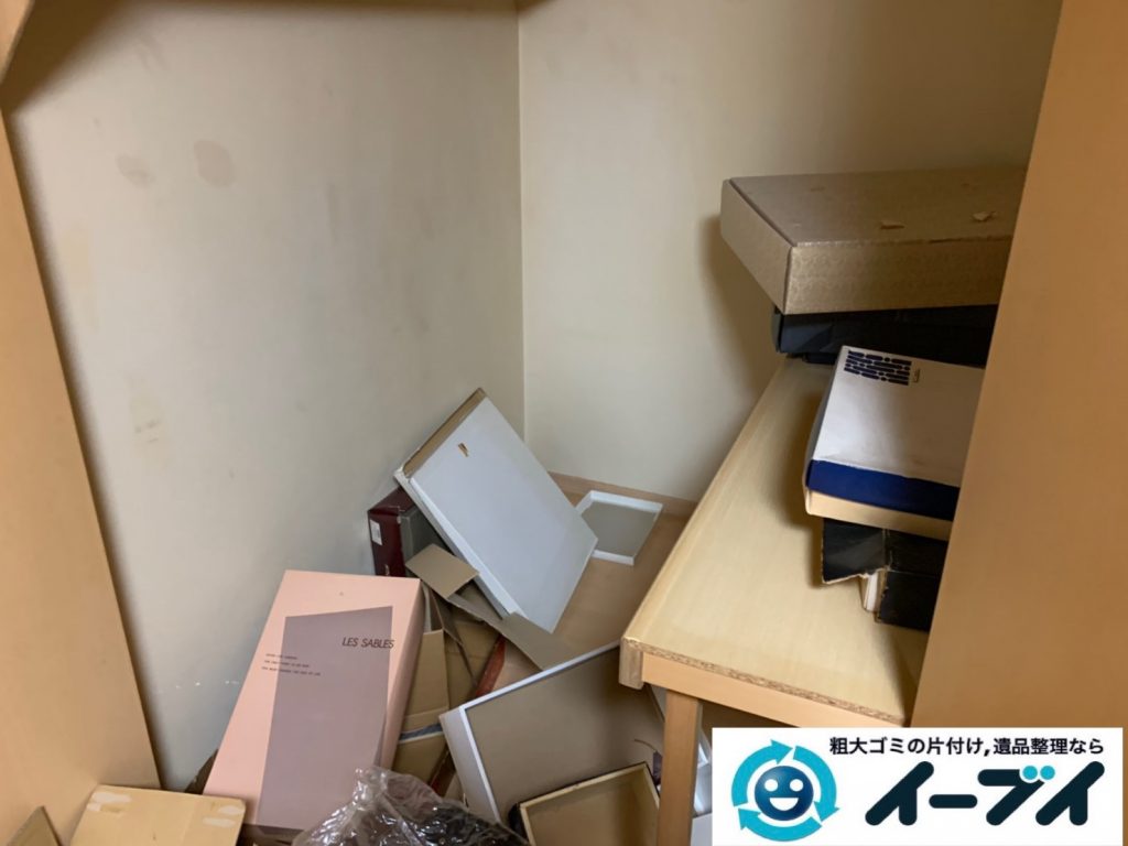 大阪府大阪市港区で生活ゴミや生活用品が散乱したお部屋の不用品回収。3