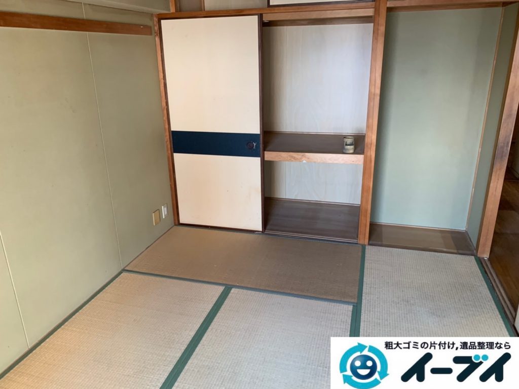 2019年10月11日大阪府狭山市で施設に移るため、お家の家財道具を不用品回収させていただきました。写真2