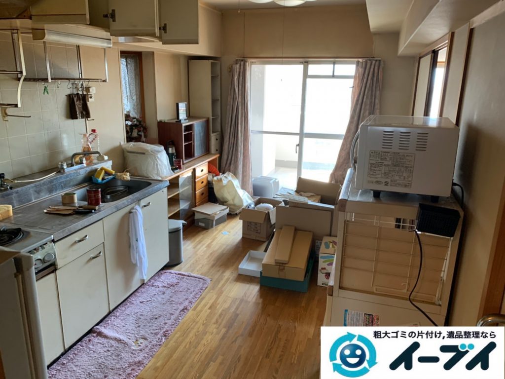 2019年10月15日大阪府守口市でタンスや本棚の家具処分、電子レンジやトースターの家電処分の不用品回収。写真3