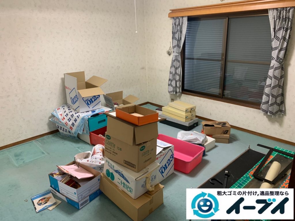 2019年１０月１７日大阪府大阪市富田林で引越し後に残った、引っ越しゴミを不用品回収しました。写真3