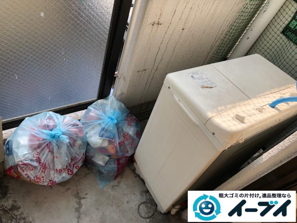 2019年9月19日大阪府大阪市都島区でベランダの不用品回収をさせていただきました。写真2
