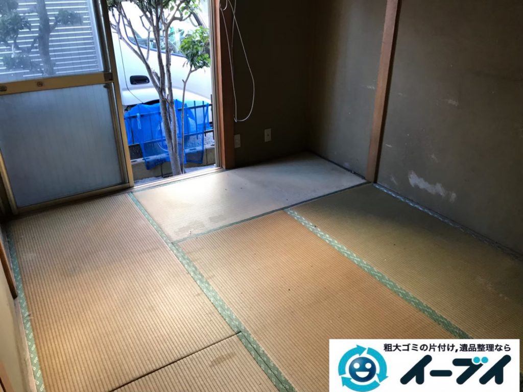 2019年9月9日大阪府大阪市東住吉区でテーブルや収納棚の大型家具処分。写真4