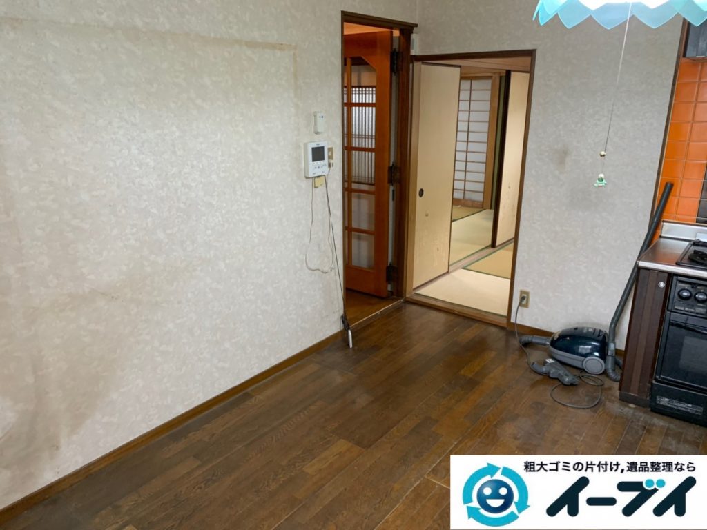 2019年１０月２４日大阪府島本町で退去に伴い、お家の家財道具の不用品回収。写真6