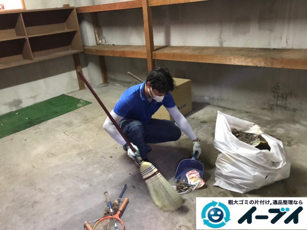 2019年11月19日大阪府吹田市で地下倉庫に溜まった不用品回収。写真5