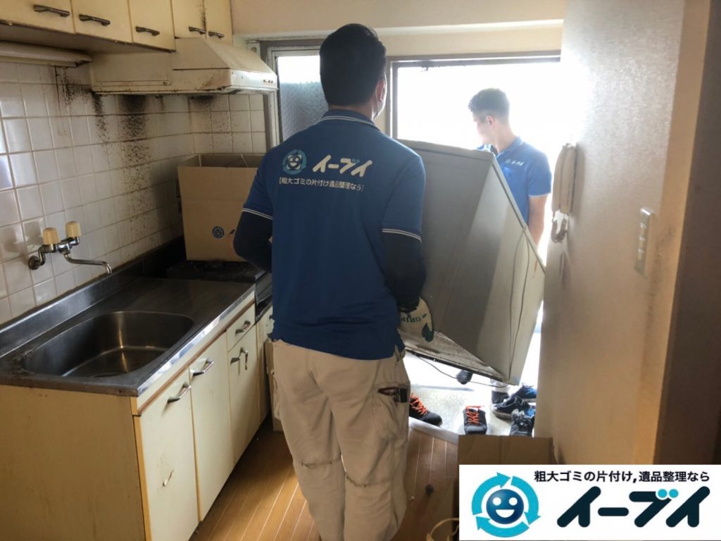 2019年12月2日大阪府河南町で冷蔵庫の大型家電、ベッドの解体作業をさせていただきました。写真4