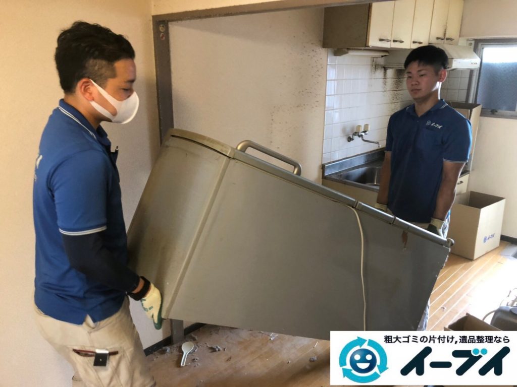 2019年12月2日大阪府河南町で冷蔵庫の大型家電、ベッドの解体作業をさせていただきました。写真3
