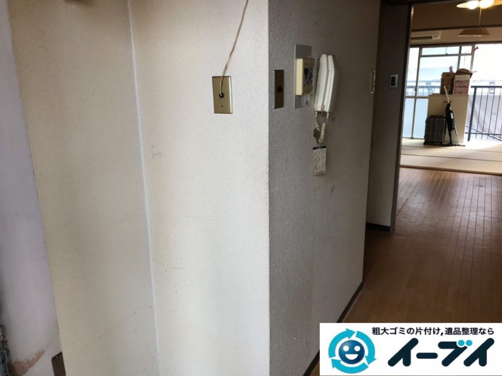 2019年12月3日大阪府河内長野市で引越しに伴い、冷蔵庫の大型家電、ソファの大型家具の不用品回収。写真4