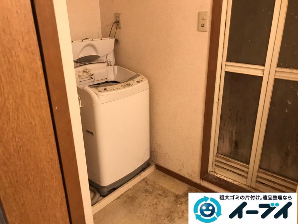 2020年3月10日大阪府大阪市中央区でエアコンや洗濯機の家電の不用品回収。写真3