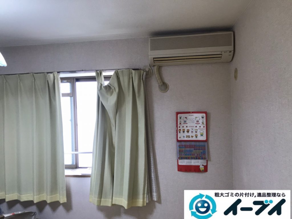 2020年3月10日大阪府大阪市中央区でエアコンや洗濯機の家電の不用品回収。写真1