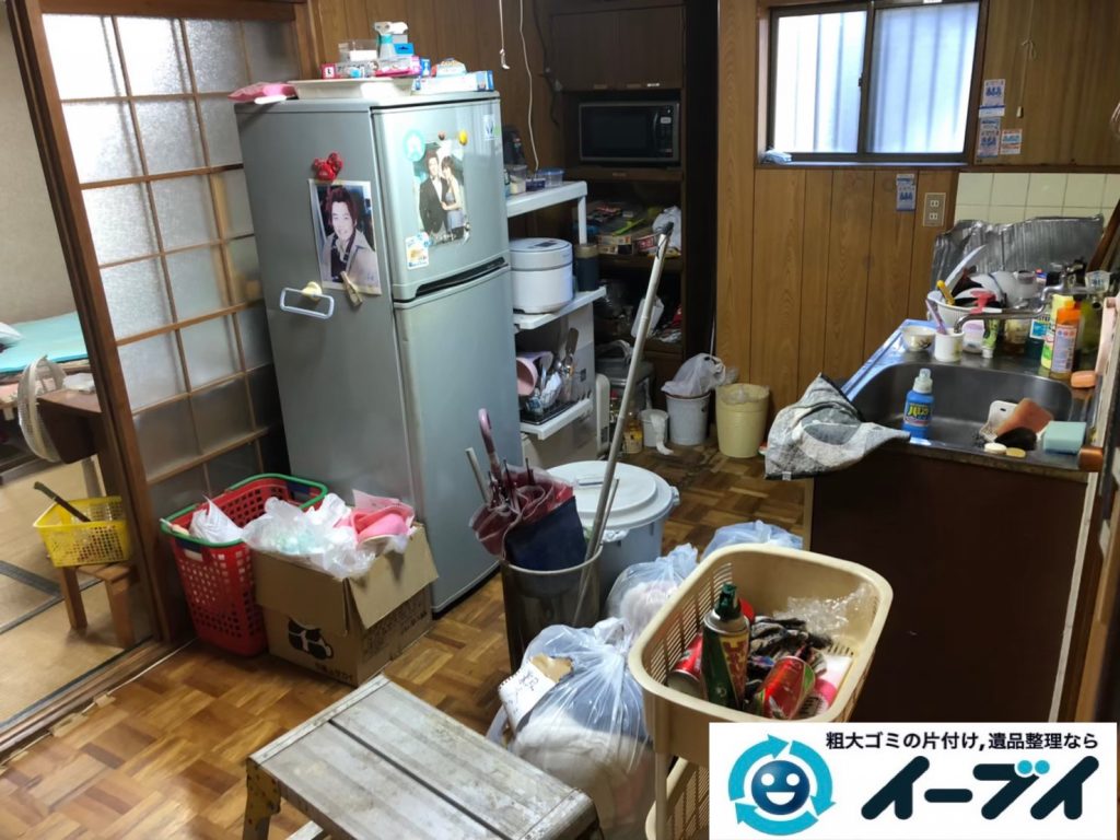 2020年3月30日大阪府大阪市旭区で冷蔵庫の大型家電、収納ラックや収納棚の粗大ゴミ処分をさせていただきました。写真3