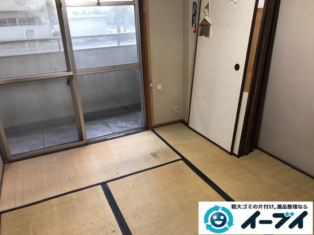 2020年４月１０日大阪府大阪市大正区でマンションの一室のお部屋の不用品回収。写真2