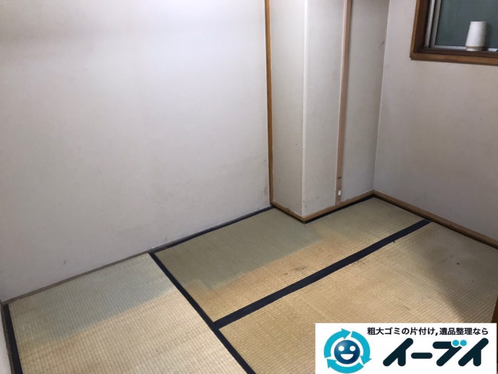 2020年４月２４大阪府堺市北区でゴミ屋敷化した汚部屋の片付け作業です。写真1