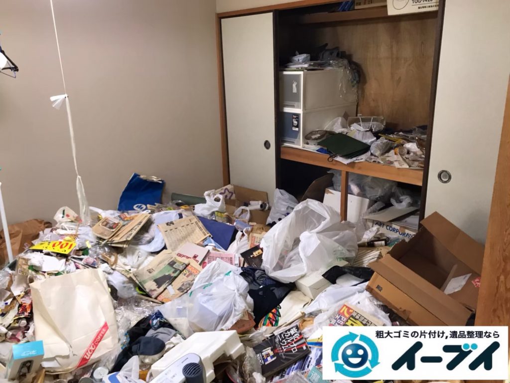 2020年5月15日大阪府大阪市港区でゴミ屋敷化した押し入れやお部屋の片付け作業のご依頼です。写真4