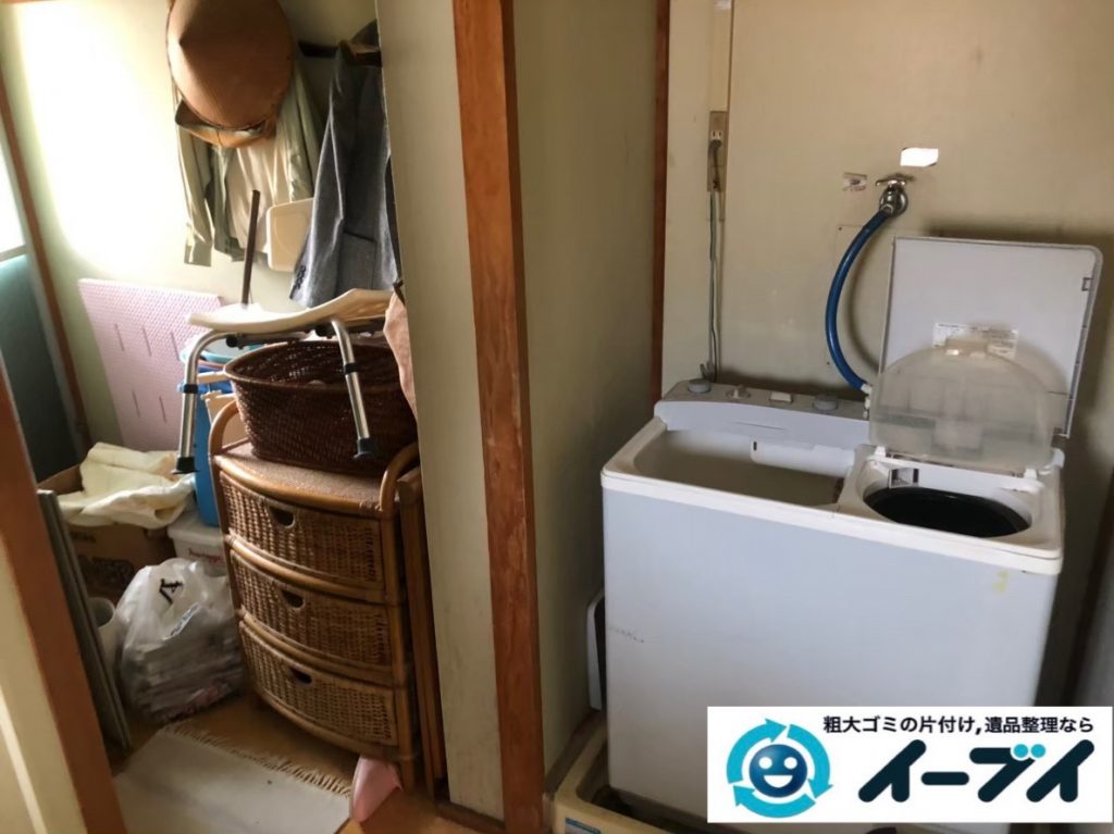 2020年５月２２日大阪府守口市で洗濯機の大型家電や収納棚の不用品回収。写真4