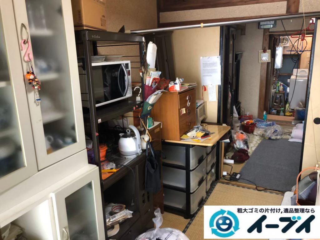 2020年8月12日大阪府大阪市中央区で引越しに伴い、お家の引っ越しゴミや残置物を不用品回収させていただきました。写真3