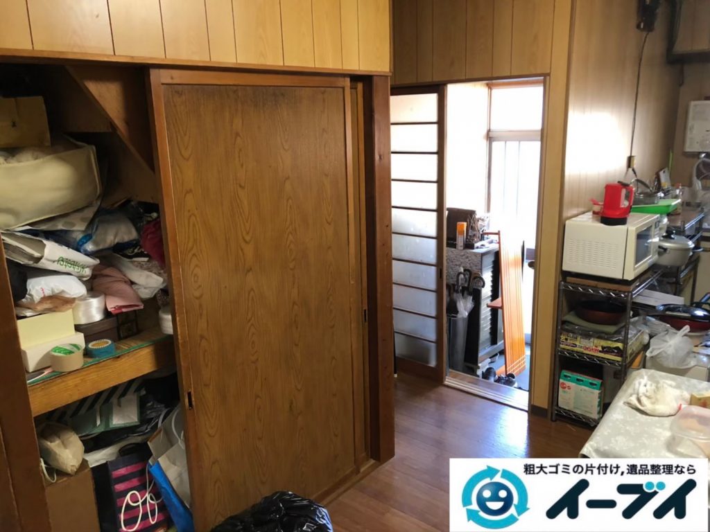 2020年9月3日大阪府大阪市淀川区で家財道具を一式処分の不用品回収をさせていただきました。写真2
