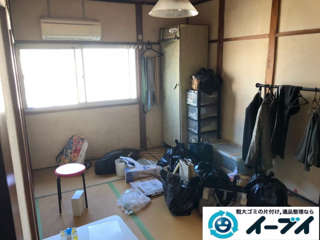 2020年9月4日大阪府大阪市浪速区で退居に伴い、お家の家財道具を一式処分させていただきました。写真1