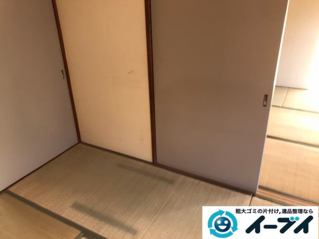 2020年9月7日大阪府大阪市福島区で施設に移動するため、不用なお家の家財道具を一式処分させていただきました。写真2