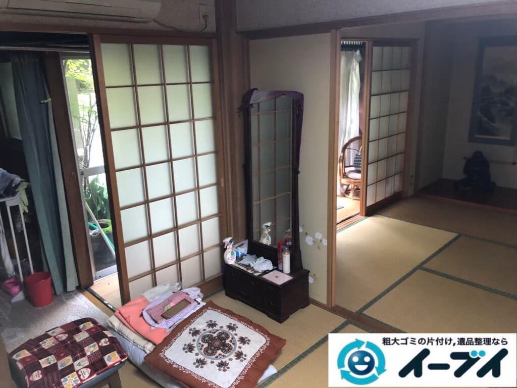 2020年9月10日大阪府大阪市阿倍野区で退居に伴い、お家の家財道具を一式処分させていただきました。写真1