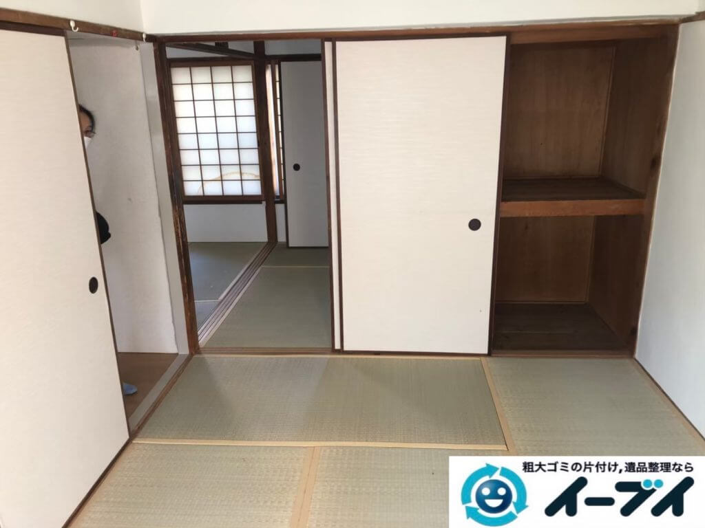 2020年9月25日大阪府岸和田市でゴミ屋敷化したお家の片付け作業です。写真2