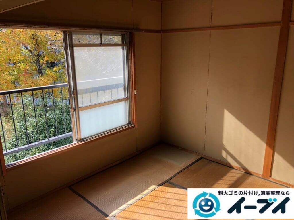 2020年10月5日大阪府松原市で退居に伴い、お家の家財道具などの残置物を不用品回収させていただきました。写真1