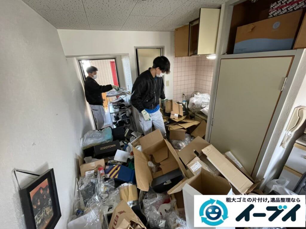 2021年4月12日大阪府堺市堺区でゴミ屋敷化したマンション一室の片付けをさせていただきました。写真3