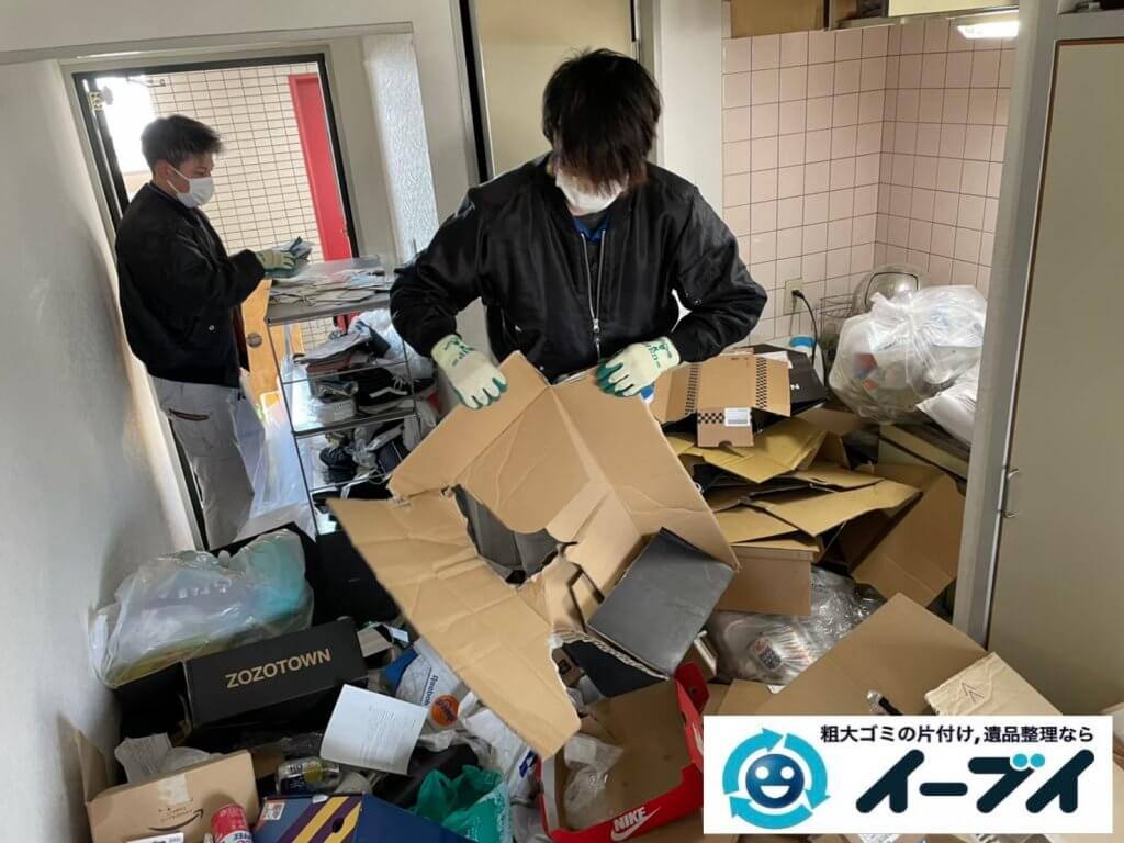 2021年4月12日大阪府堺市堺区でゴミ屋敷化したマンション一室の片付けをさせていただきました。写真2