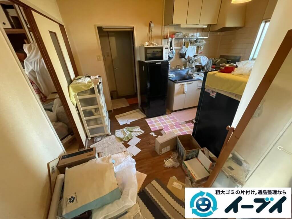 2021年4月27日大阪市大東区で退去に伴い、お家の家財道具を一式処分させていただきました。写真3