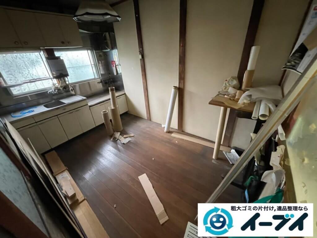 2021年6月6日大阪府大阪市中央区でお家の残置物の不用品回収。写真1
