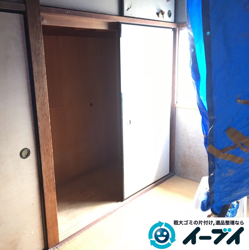 9月6日　大阪市堺市美原区で遺品整理に伴う家具や粗大ゴミの部屋の片付けをしました。写真2