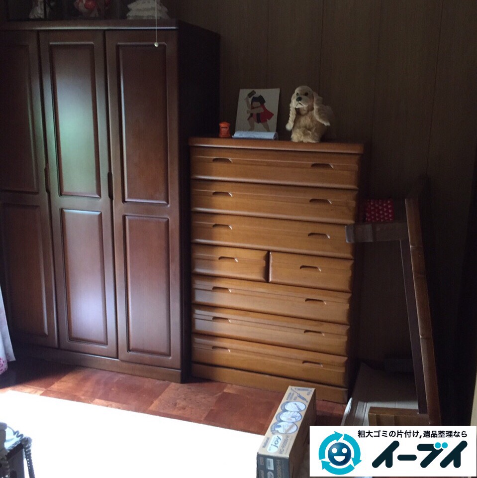 9月26日　大阪府大東市で婚礼家具とチェストによる大型家具の不用品回収をしました。写真2
