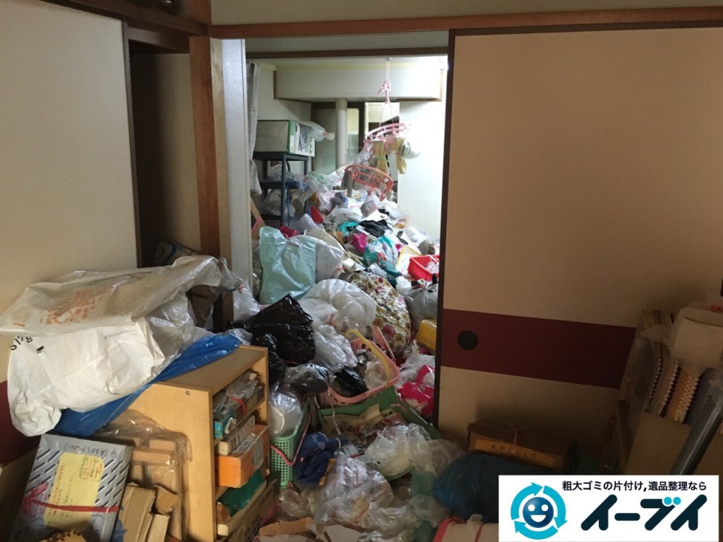 9月28日　大阪府大東市でゴミ屋敷の一室の汚部屋の片付けをしました。写真2