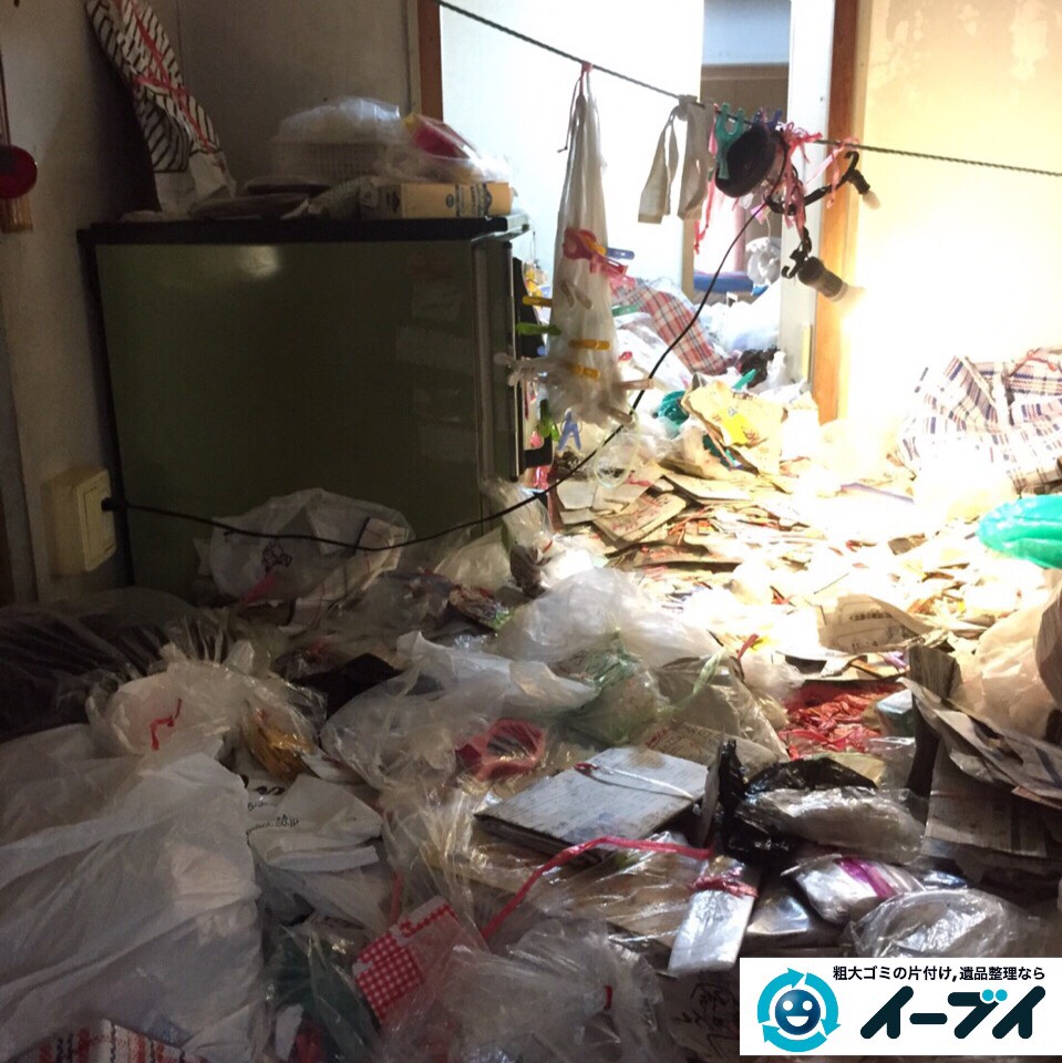 9月9日　大阪府吹田市でマンションの汚部屋状態のゴミ屋敷の片付けをしました。作業写真5