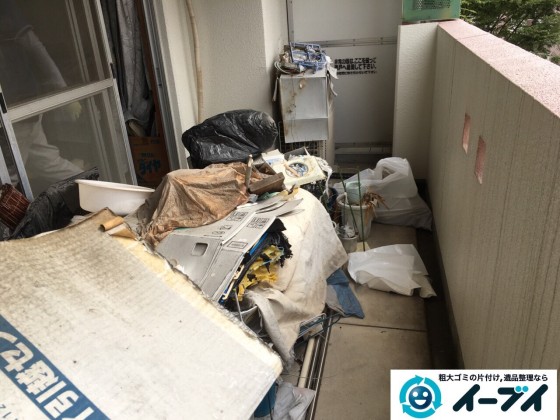 10月19日 大阪府大阪市鶴見区でベランダの植木や廃品の粗大ゴミの不用品回収をしました。写真8