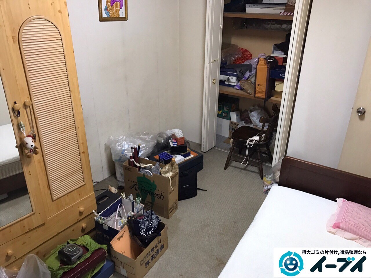 10月21日　大阪府貝塚市で部屋の片付けに伴う粗大ゴミの不用品回収をしました。写真6