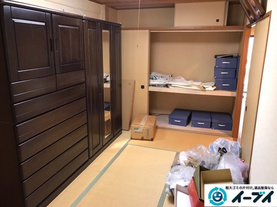 10月22日 大阪府阪南市で婚礼家具やタンスなど粗大ゴミの不用品回収をしました。写真1
