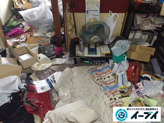 10月17日 大阪府豊中市で汚部屋、ゴミ屋敷の片付けをイーブイにご依頼いただきました。写真3