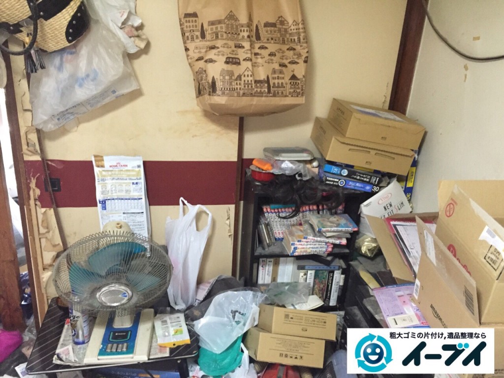 10月17日　大阪府豊中市で汚部屋、ゴミ屋敷の片付けをイーブイにご依頼いただきました。写真1