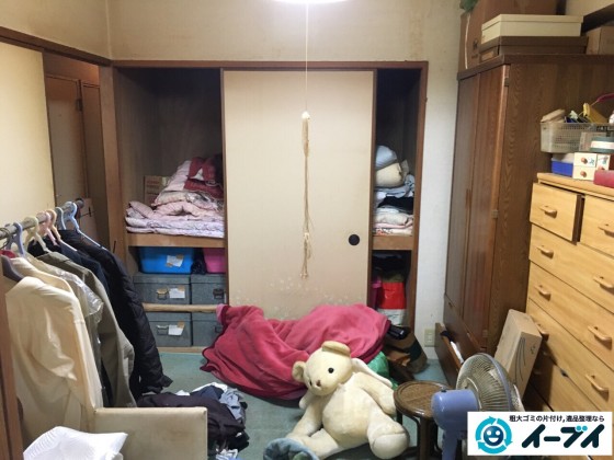10月5日。大阪市鶴見区で遺品整理に伴いタンスや衣類などの日用品を回収処分しました。(作業動画付き)2