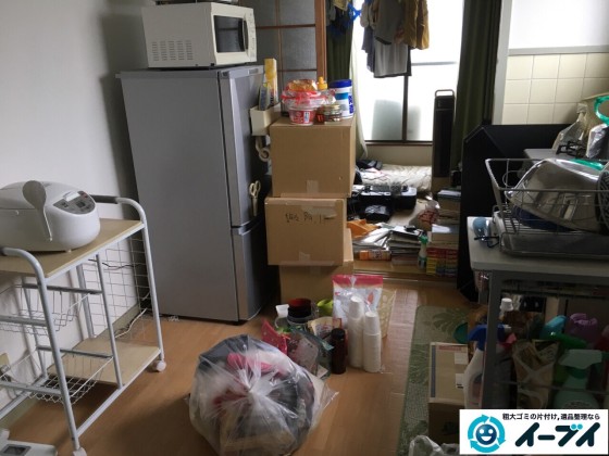 10月14日 大阪府泉佐野市で引越しに伴う家具処分や粗大ゴミの不用品回収をしました。写真3
