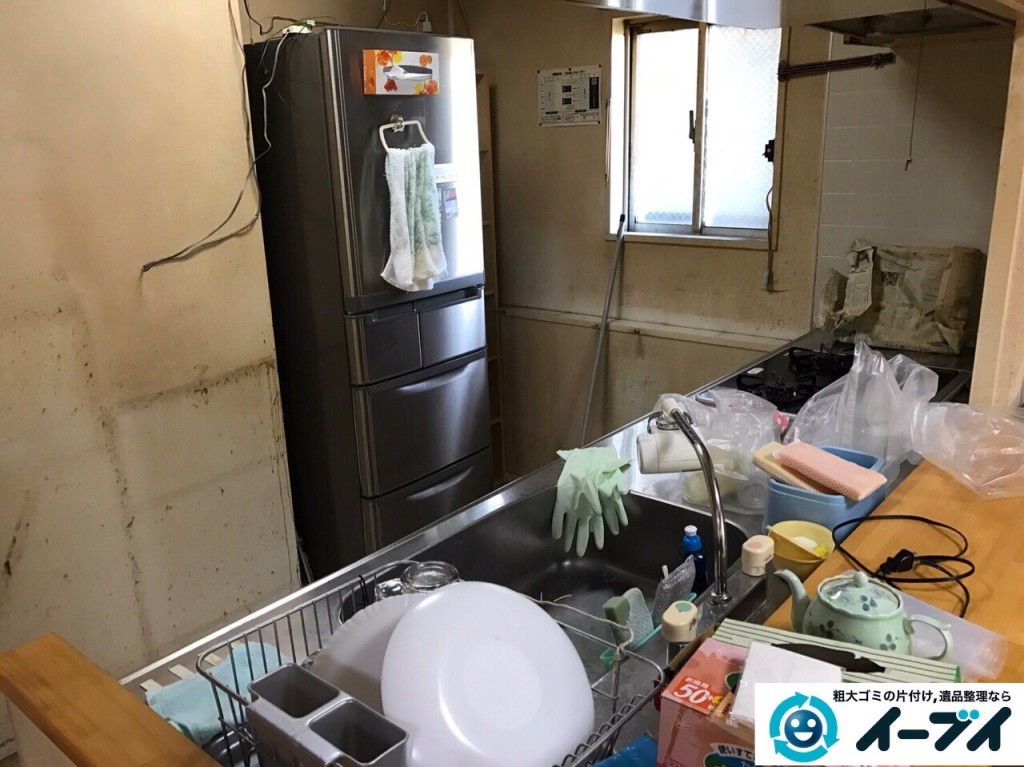 11月4日　大阪府泉大津市で引越しに伴う不用品回収で冷蔵庫や台所の粗大ゴミの処分をしました。写真3