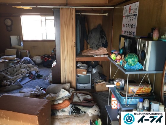 11月6日 大阪府藤井寺市で遺品整理に伴う部屋の残置物の処分をしてきました。写真2