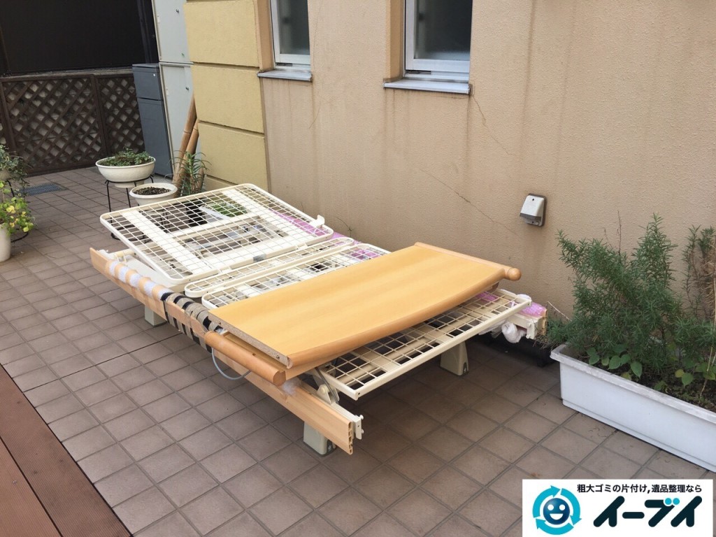 12月7日　大阪府大阪市東住吉区で老人ホーム様からの依頼で電動ベッドの処分をしました。写真3