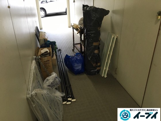 12月16日 大阪府豊能郡能勢町でマンションの倉庫の廃品や粗大ゴミの不用品回収をいたしました。写真2