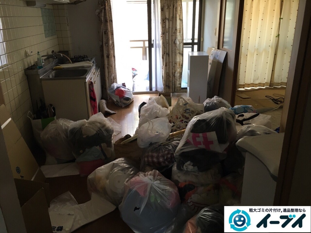 1月14日　大阪府大阪市西淀川区で引越しに際に出たゴミや粗大ゴミ等を丸ごと不用品回収しました。写真4